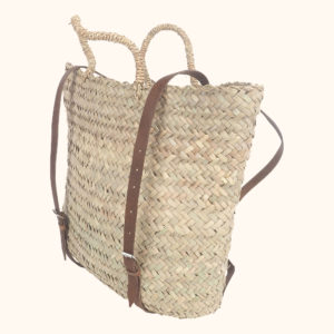 Front of Berber Backpack Basket cut out photo
