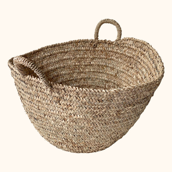 Berber Storage Log Basket cut out photo
