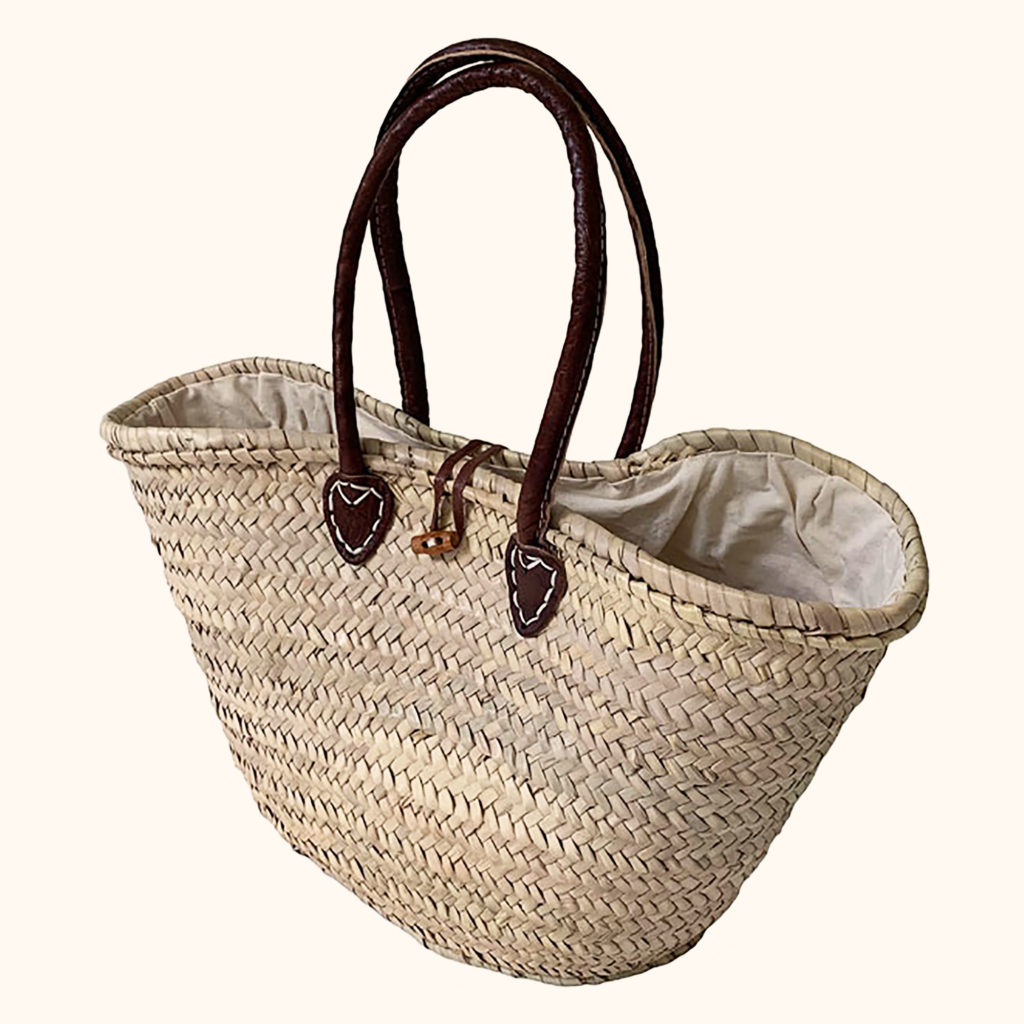 Lined Long Handle Basket BasketBasket