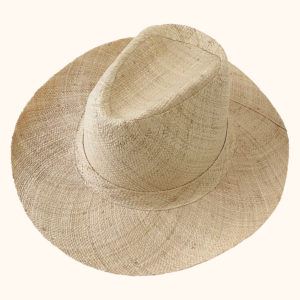 Panama hat in natural, cut out photo
