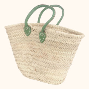 Short Green Handle Basket cut out photo