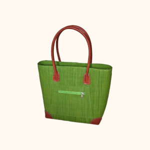 Vero Handbag in lime green - cut out photo