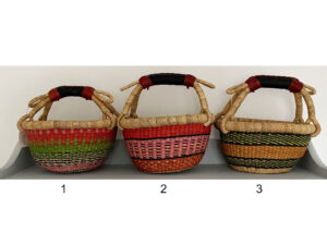 sale - three mini bolga baskets