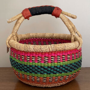 Sale - Multicolour Mini Bolga Basket side 1