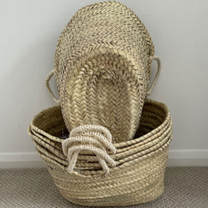 Seconds- little rope handle baskets side view