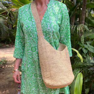 Boho Crochet Bag worn in Goa