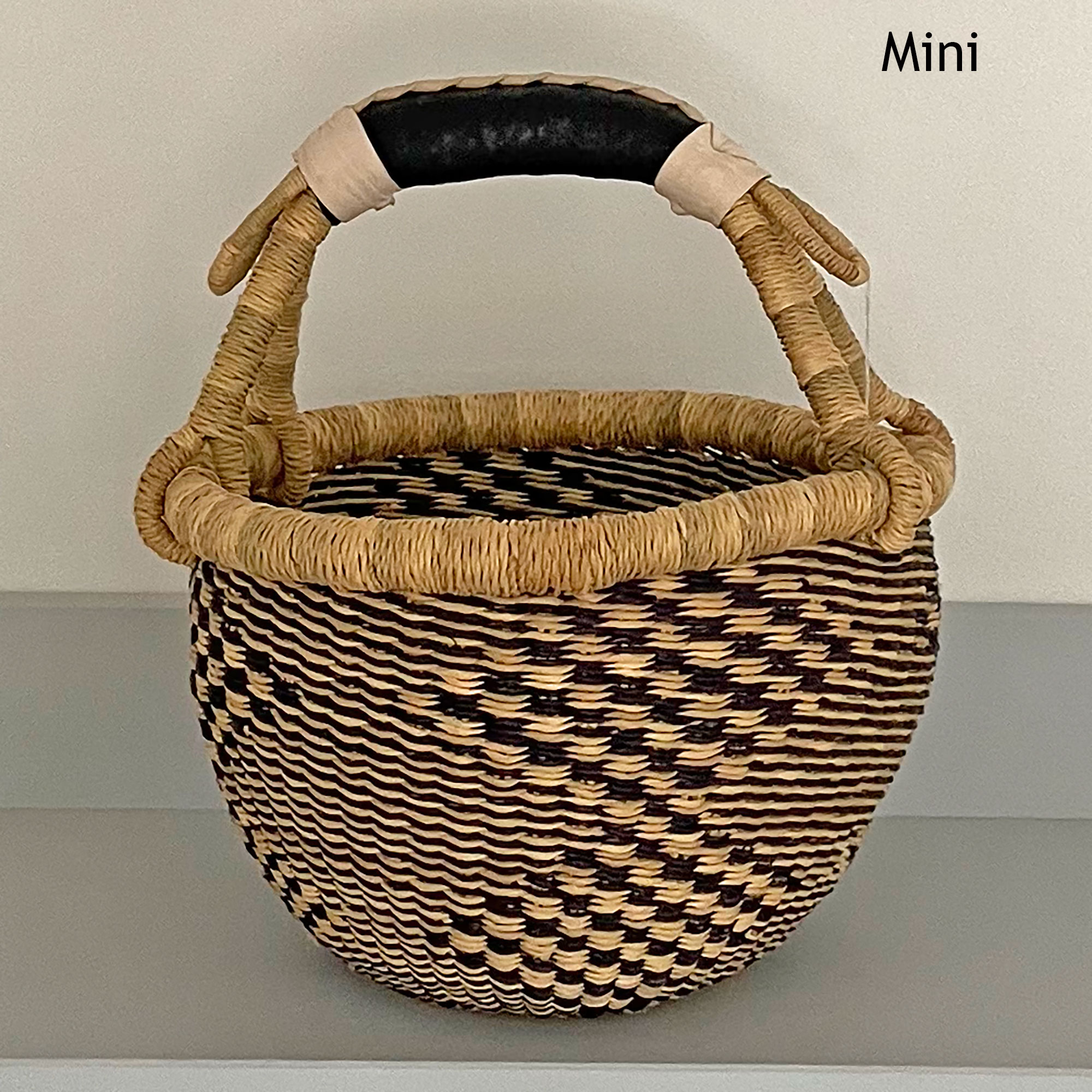 Black-blue Bolga Basket - Basketbasket