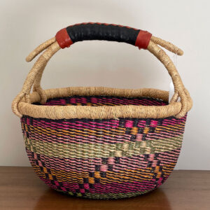 Sale - Multicolour Medium Bolga Basket side 1