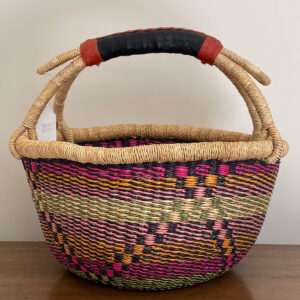 Sale - Multicolour Medium Bolga Basket side 2