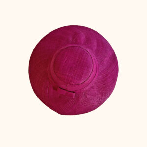 Amelie raffia sun hat in pink - cut out photo